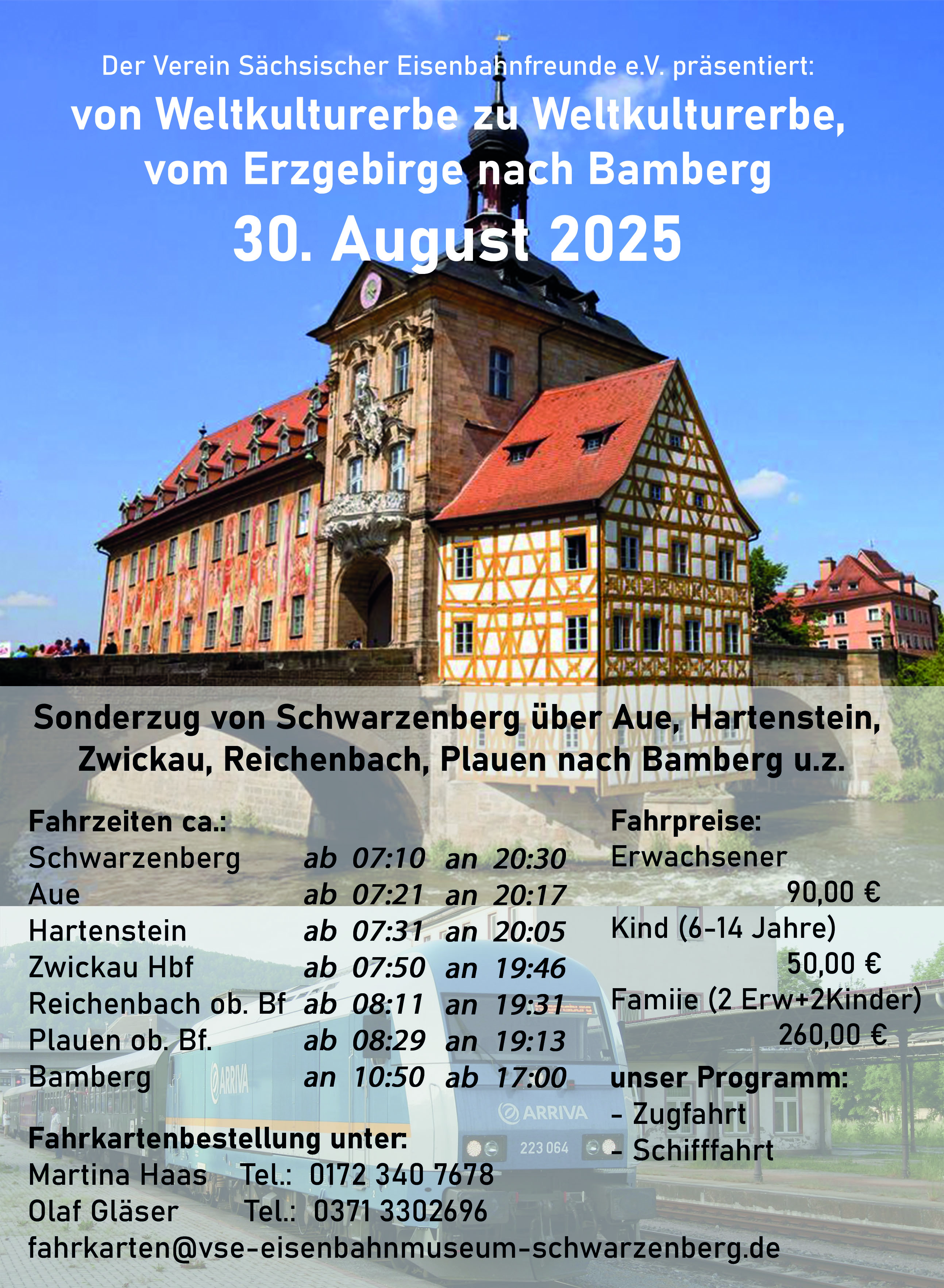 Sonderzug nach Bamberg